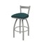 Holland Bar Stool Co 30" Low Back Swivel Bar Stool, Nickel Finish, Graph Tidal Seat 82130AN022 - alternate 1